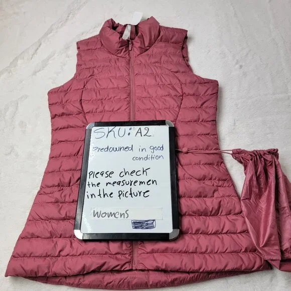 Lululemon Women's Plumful Pack It Lightweight Full-Zip Down Puffer Vest Size 6 - Picture 7 of 7